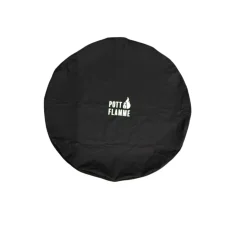 Abdeckhaube Feuerplatte Ø 100cm mit  Druck Pott&Flamme