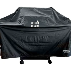Abdeckhaube Gasgrill Gr. XL schwarz mit Druck Pott & Flamme