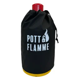 Abdeckhaube 5 kg Gasflasche mit Druck Pott & Flamme
