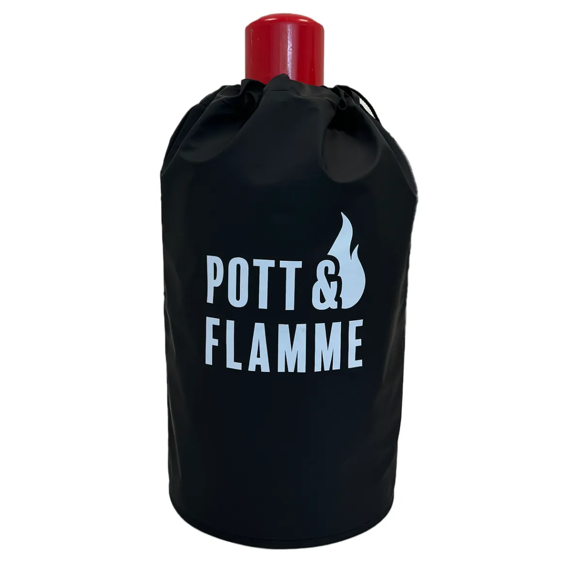 Abdeckhaube 5 kg Gasflasche mit Druck Pott & Flamme