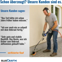 Abflammgerät Auftaugerät mit Piezozündung  Unkrautvernichter 69 kW