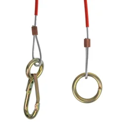 Abreißseil mit Ring  und Karabinerhaken