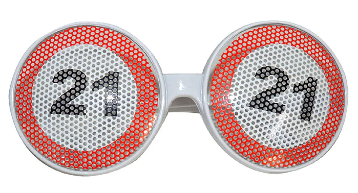 Accessoire: Brille "Verkehrszeichen 21"