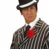 Accessoire: Schwarzer beflockter Gangster Hut