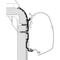 Adapter für Bürstner  Ixeo T680 zu Omnistor
