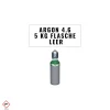 Argon-Flasche 4.6, 5 Liter  Umlaufflasche, leer