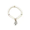 Armband Perle/Edelweiß