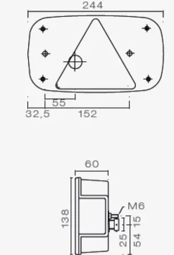 ASPÖCK Multipoint III  Rückleuchte links