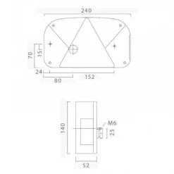 ASPÖCK Multipoint II Rückleuchte rechts 6 Funktionen