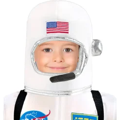 Astronautenhelm mit Mikrofon für Kinder  Einheitsgröße