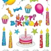 Aufkleber Happy Birthday
