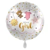 Baby girl is coming Folienballon  Größe: 43 cm