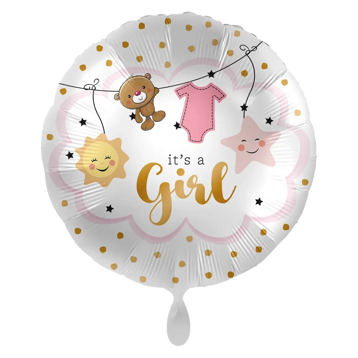 Baby girl is coming Folienballon Größe: 43 cm