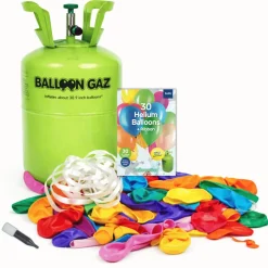 Ballongas Helium Einweg Flasche 30 -  Heliumflasche mit 30 Ballons