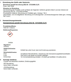 Ballongas Helium Einweg Flasche 30 - Heliumflasche mit 30 Ballons