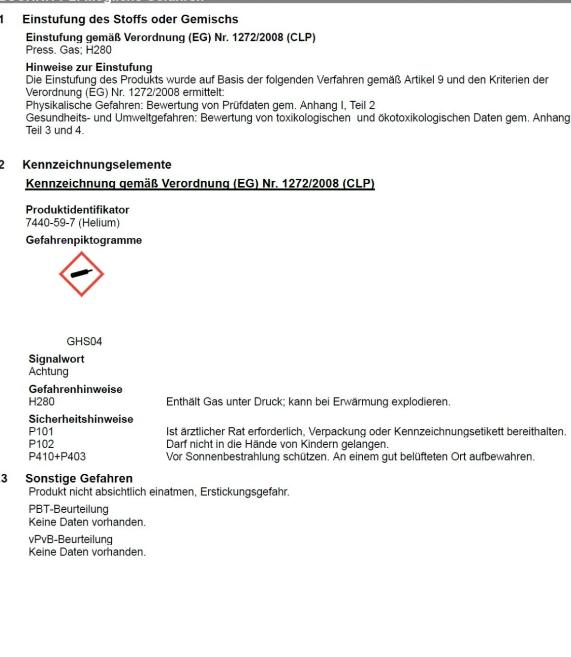 Ballongas Helium Einweg Flasche 30 - Heliumflasche mit 30 Ballons