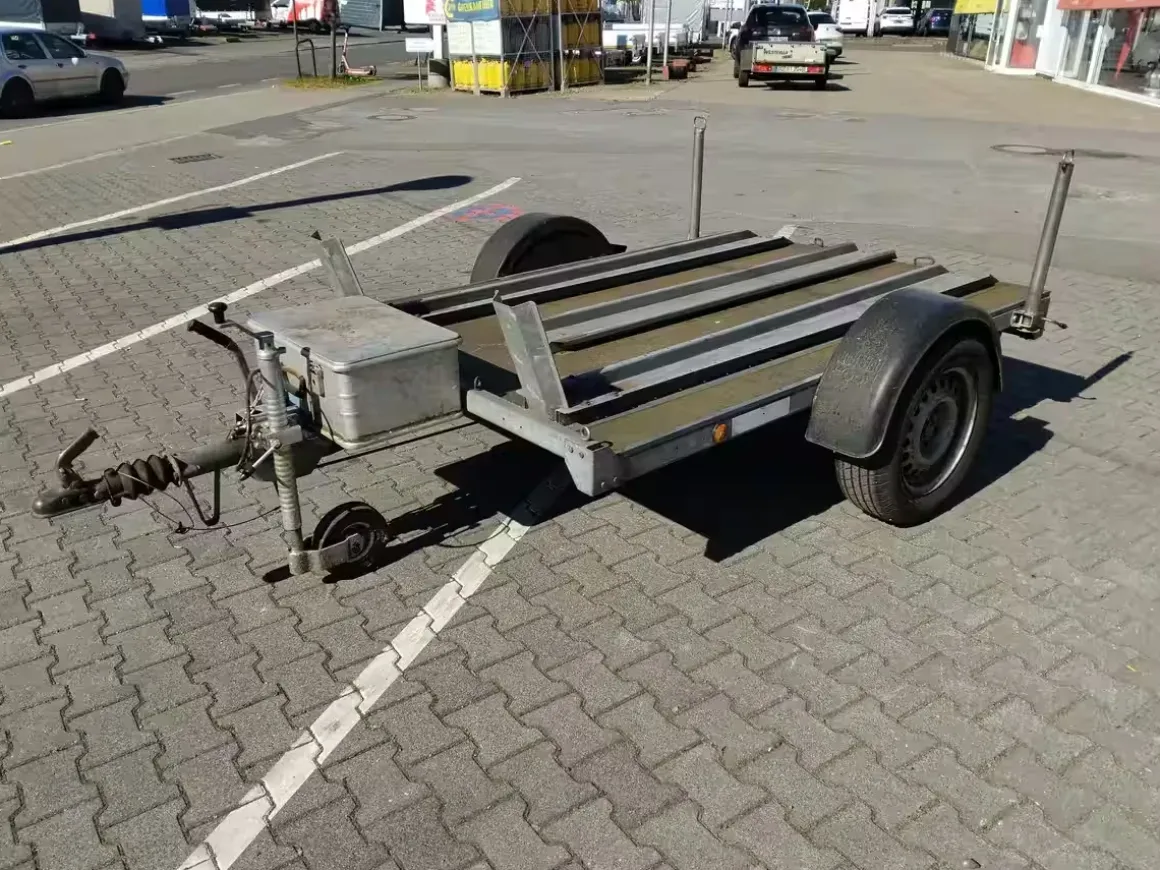 Barthau Motorradanhänger 1200 kg gebremst, gebraucht