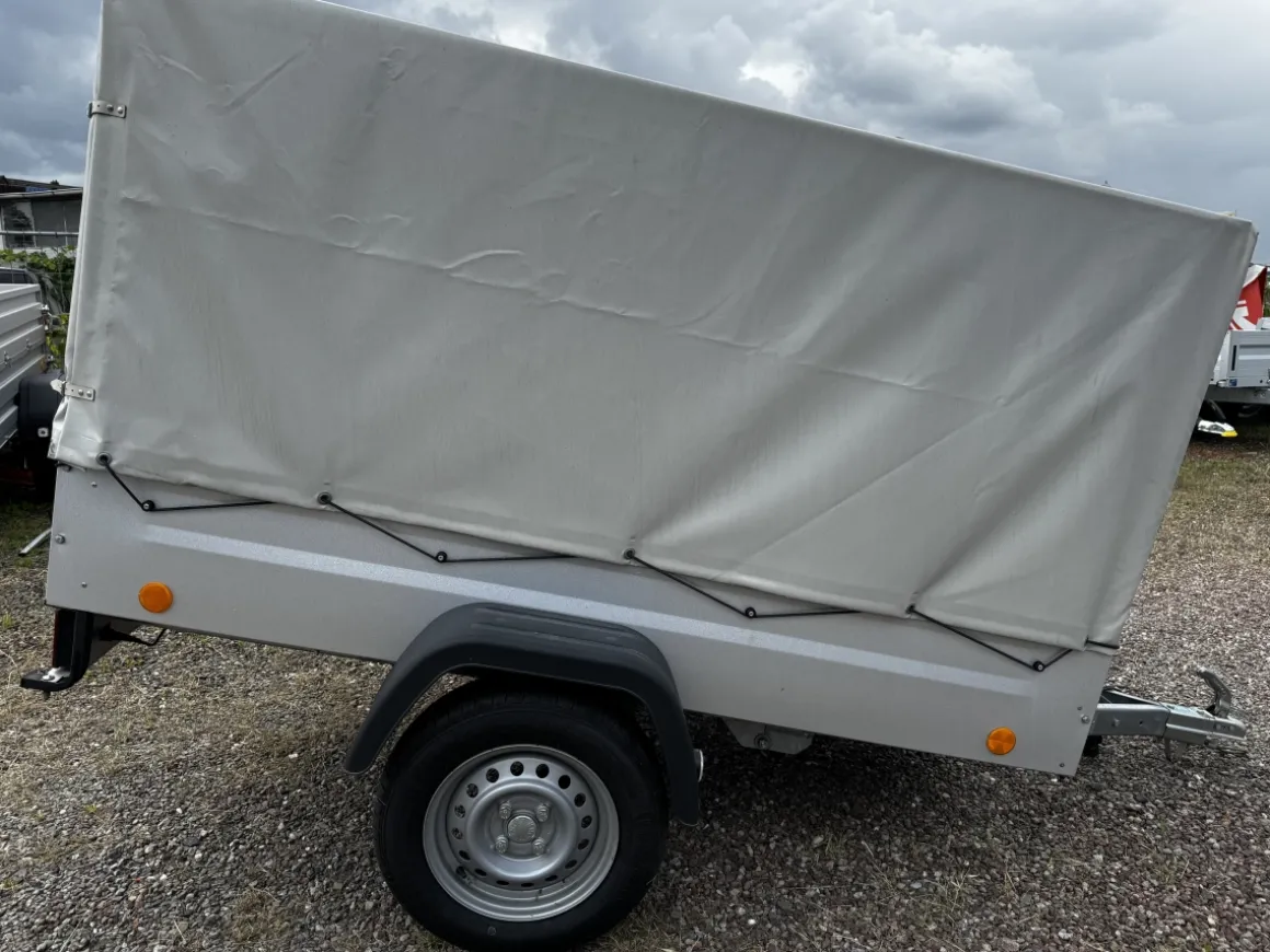 Böckmann TPV KD-EU2 LIGHT Kastenanhänger mit Hochplane kippbar - LH 1150mm 750kg