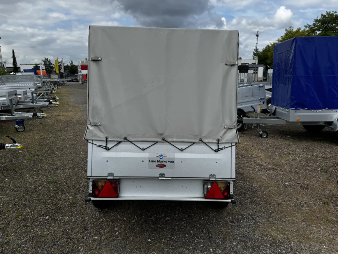 Böckmann TPV KD-EU2 LIGHT Kastenanhänger mit Hochplane kippbar - LH 1150mm 750kg