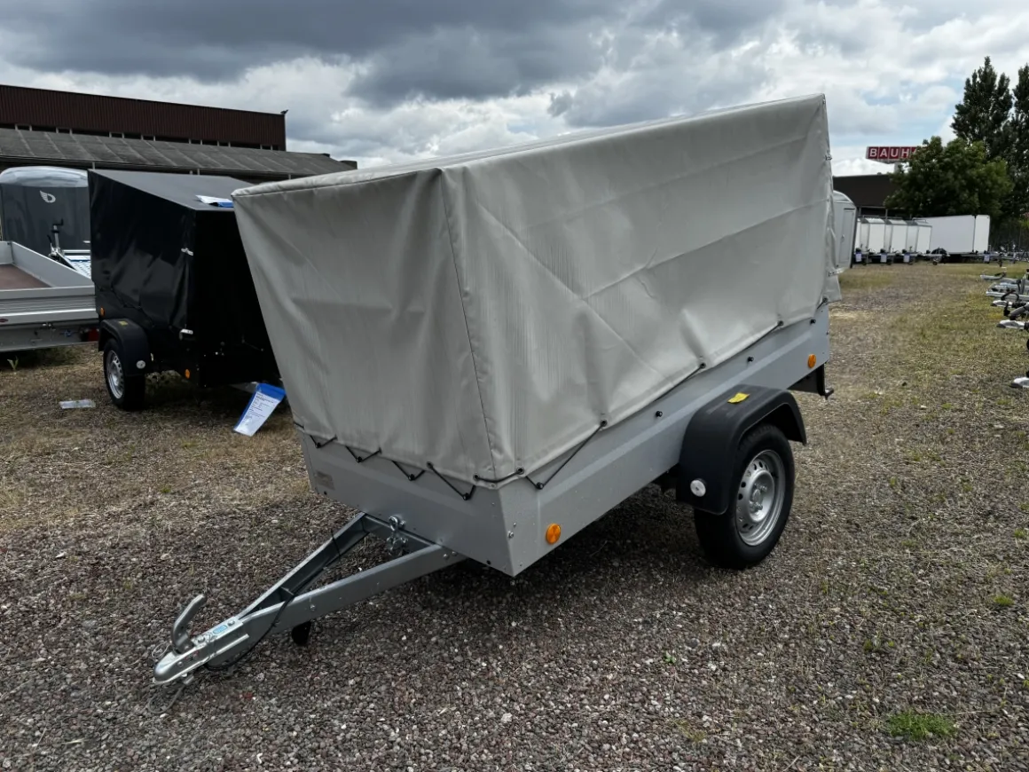 Böckmann TPV KD-EU2 LIGHT Kastenanhänger mit Hochplane kippbar - LH 1150mm 750kg
