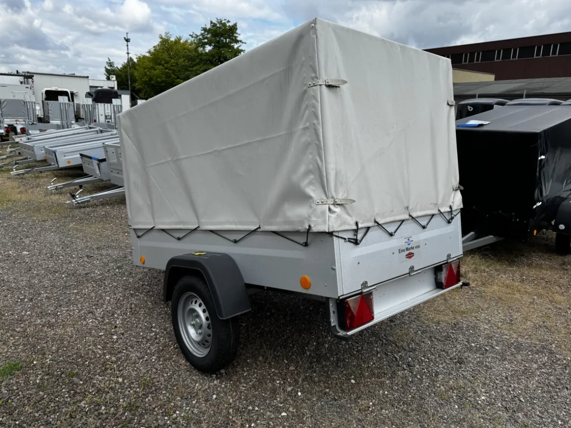 Böckmann TPV KD-EU2 LIGHT Kastenanhänger mit Hochplane kippbar - LH 1150mm 750kg