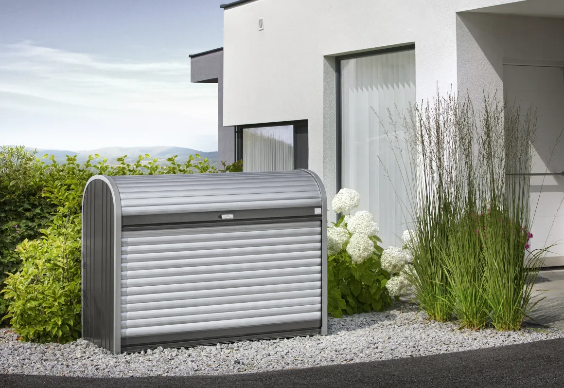 Biohort Gerätebox StoreMax 160 - Quarzgrau-Metallic