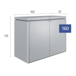 Biohort HighBoard 160  Silber-Metallic