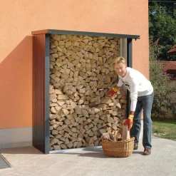 Biohort WoodStock 150 Holzlager  dunkelgrau-metallic