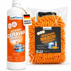 Bluecraft Caravan Intensivreiniger 1L - für Reisemobile und Boote, mit Waschhandschuh