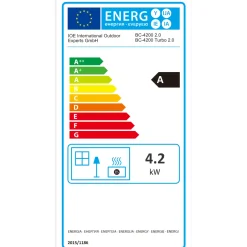 BlueCraft 3 in 1 Infrarot Gas Heizofen 4,2 kW  mit Anschlusszubehör und Gasdruckregler für Innenräume