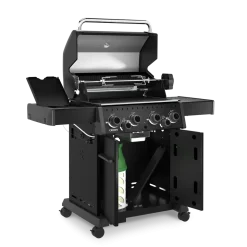 Broil King Gasgrill Crown 490 Shadow -  4 Brenner mit Seitenkocher