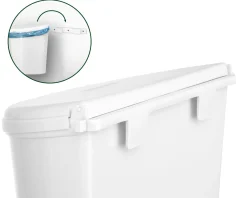 Brunner Abfallbehälter Pillar XL  Kunststoff, weiß 10 Liter