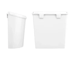 Brunner Abfallbehälter Pillar XL  Kunststoff, weiß 10 Liter