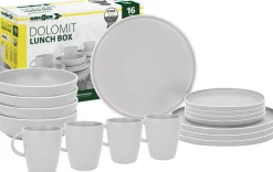 Brunner Geschirrset Lunch Box Dolomit White  16-teilig