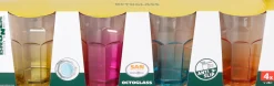 Brunner Octoglass Color bunt 4 Stück