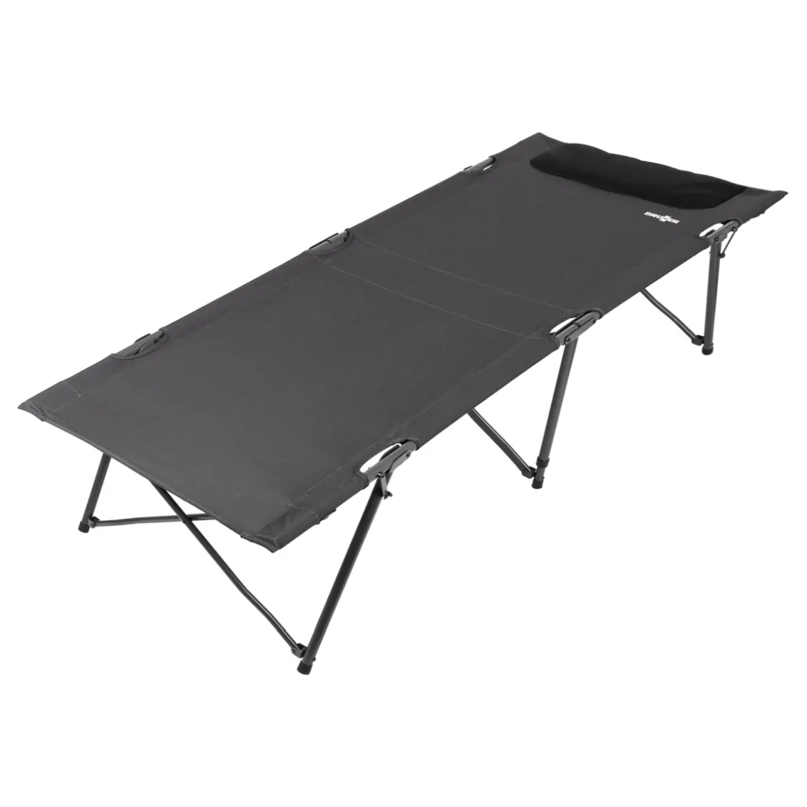 Brunner Outdoor Cot Automatic – robustes Camping-Feldbett mit Kopfstütze