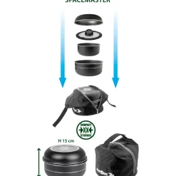 Brunner Pirate Spacemaster - Camping Topfset Ø22?cm, 7-teilig