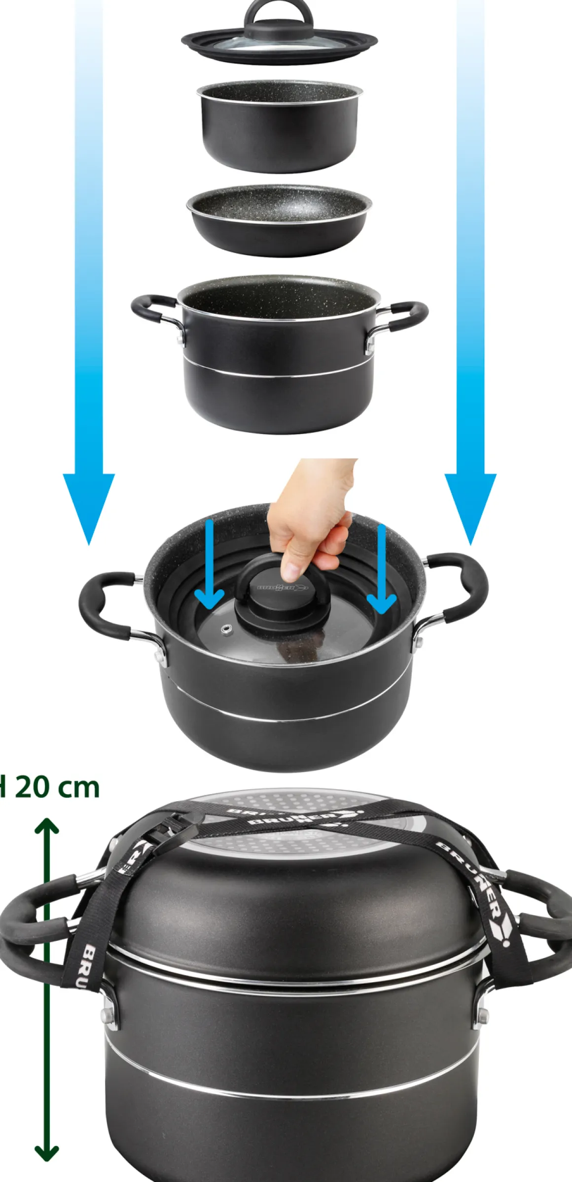 Brunner Topfset Pirate NG 7+1 Ø 20 cm