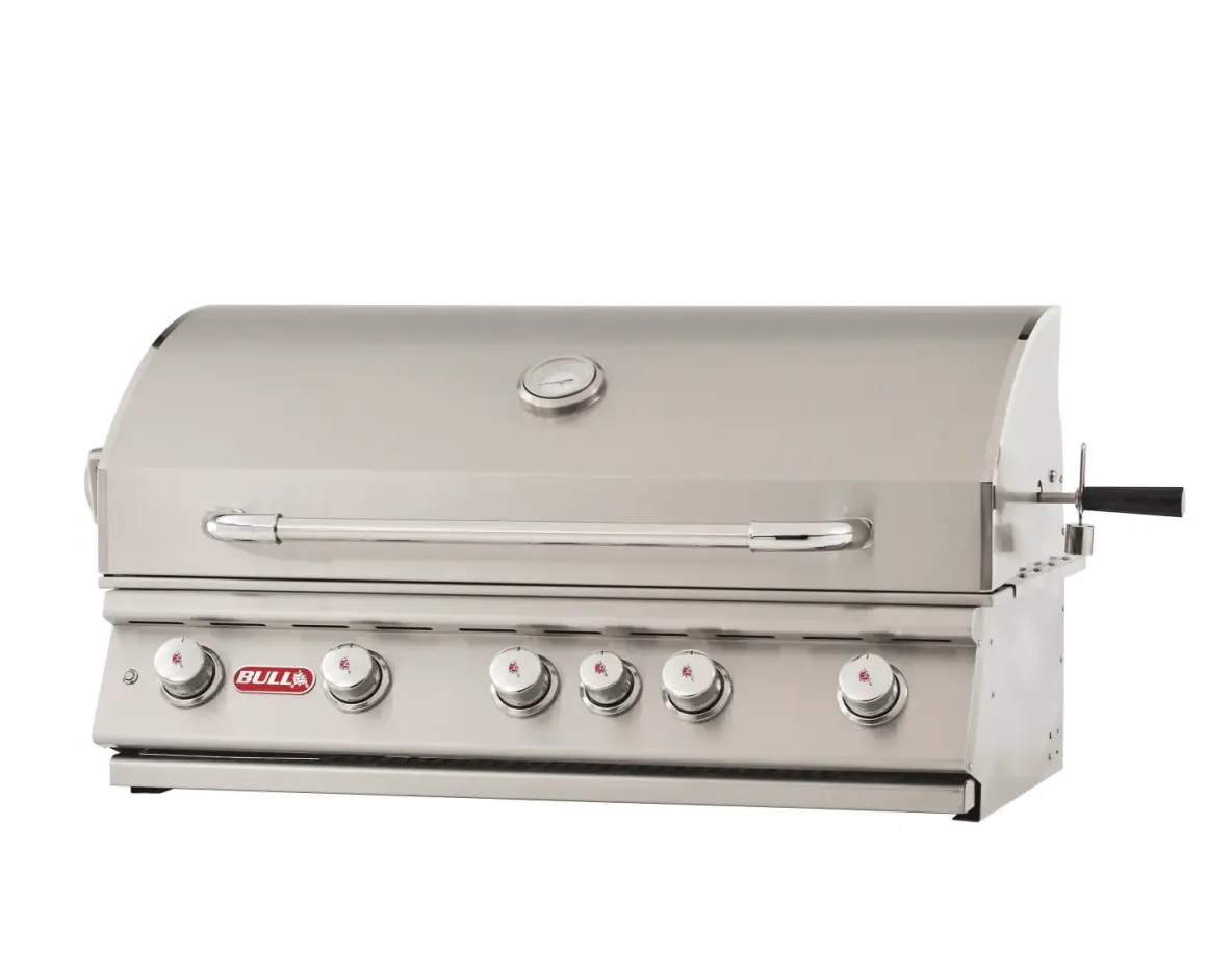 Bull BBQ Brahma Einbaugasgrill mit Infrarot Backburner und Rotisserie