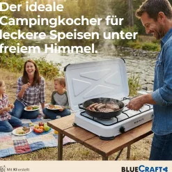 Camping-Gas-Kocher Mobi 2-flammig, weiss