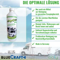 Campingreiniger abtyCAMgreen 1L -  Premium Camping-/Caravanreiniger aus nachwachsenden Rohstoffen
