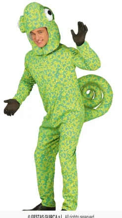 Chamäleon Herren-Kostüm für Karneval  Größe: M