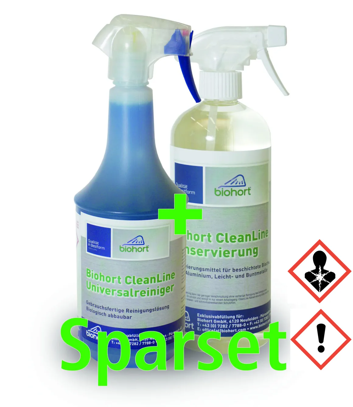 Cleanline Sparset Universalreiniger 1000 ml & Konservierung 750 ml
