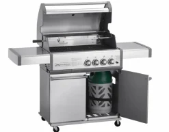 Crossray 4 Gasgrill by Heatstrip, 50 mbar  inkl. Unterwagen und Seitentische