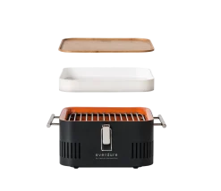 CUBE tragbarer Holzkohlegrill  Stone Everdure
