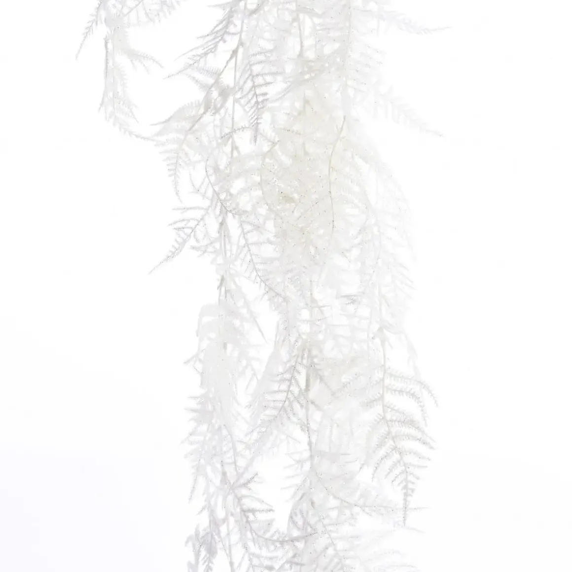 Decoris Asparagus Büschel Glitzer weiß 35x105 cm