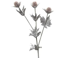 Decoris Blumen-Deko - Braun/Weiß