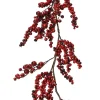 Decoris Girlande Beeren Schaumstoff rot 130 cm