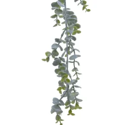 Decoris künstliche Eukalyptusgirlande 180 cm -  mit Eiseffekt-Finish