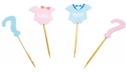 Deko: Boy or Girl   Cupcake Stick  Gr.:  3 x 9 cm